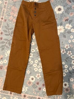 Columbia Rust Brown Straight-Leg Utility Pants